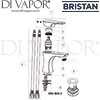 Bristan Hourglass Basin Mixer Clicker Waste Spares